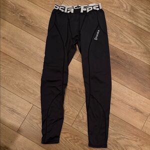 Men’s Black Tesla Compression Pants US Large